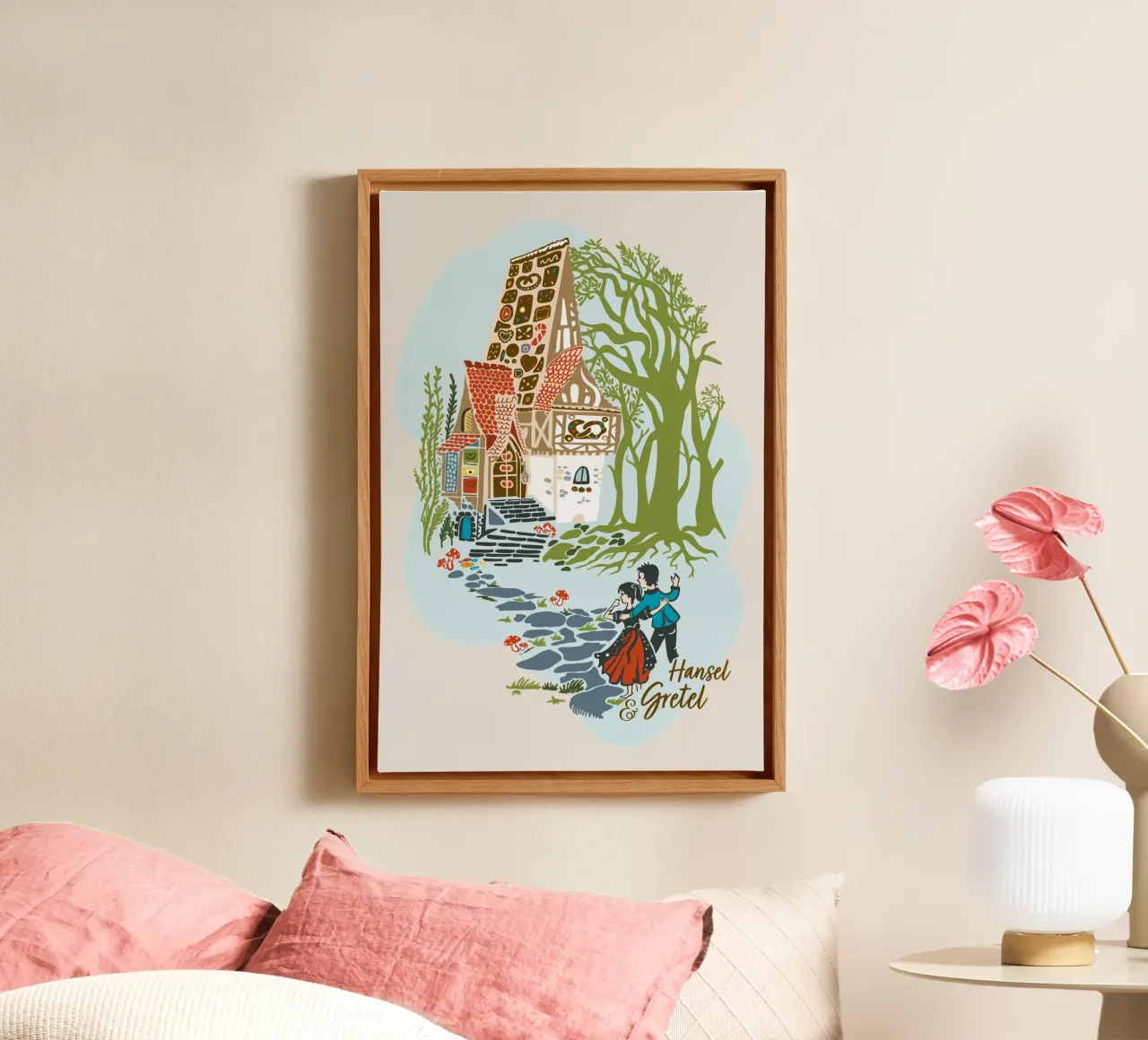 Fairytale scene from "Hansel and Gretel canvas by DYDesign