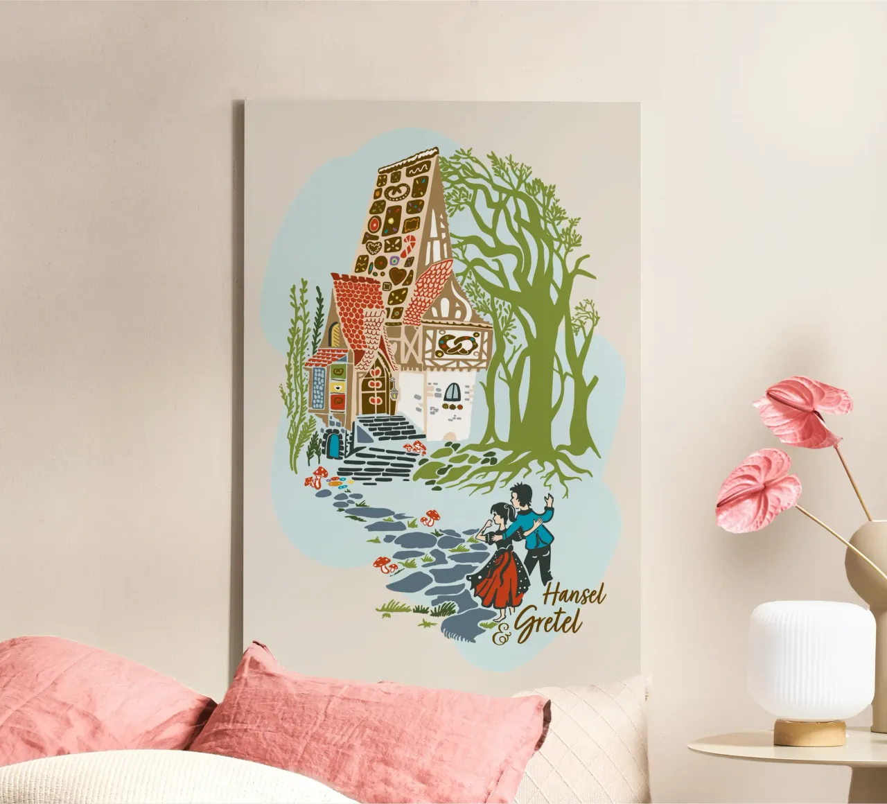 Fairytale scene from "Hansel and Gretel canvas by DYDesign