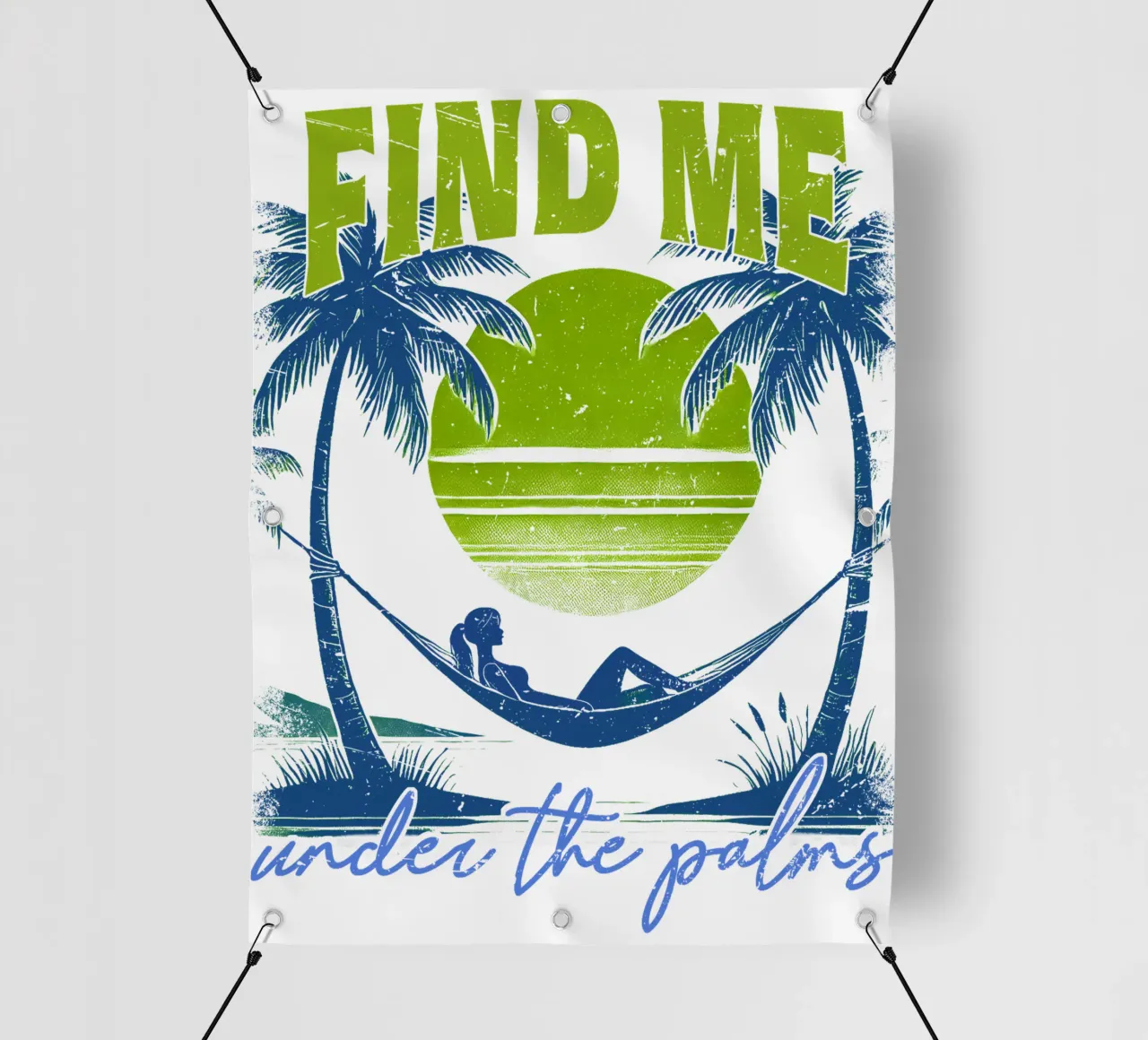 Find me under the palms telo in pvc da Kt10 Designs