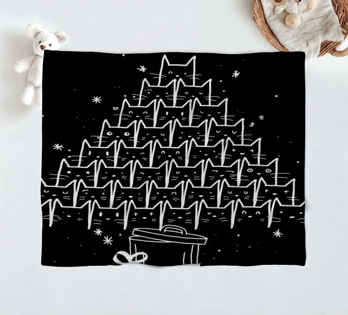 Catmas fleecedeken van Tobe Fonseca