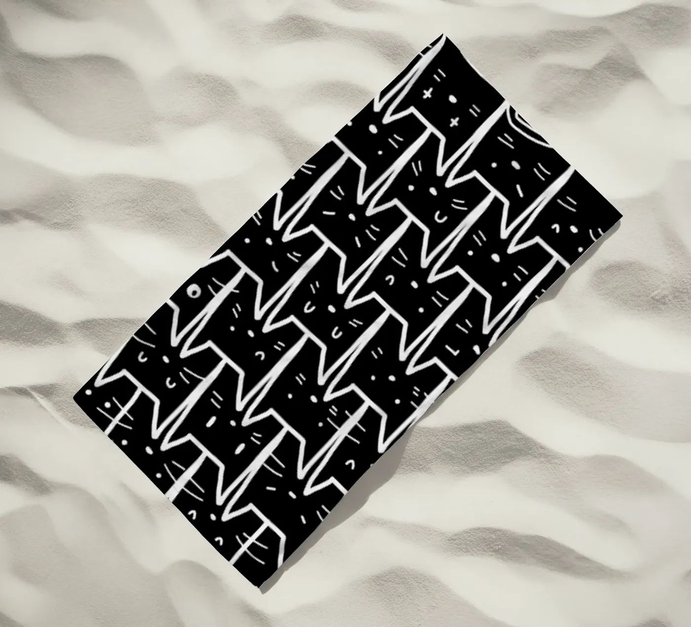 Catmas beach towel by Tobe Fonseca