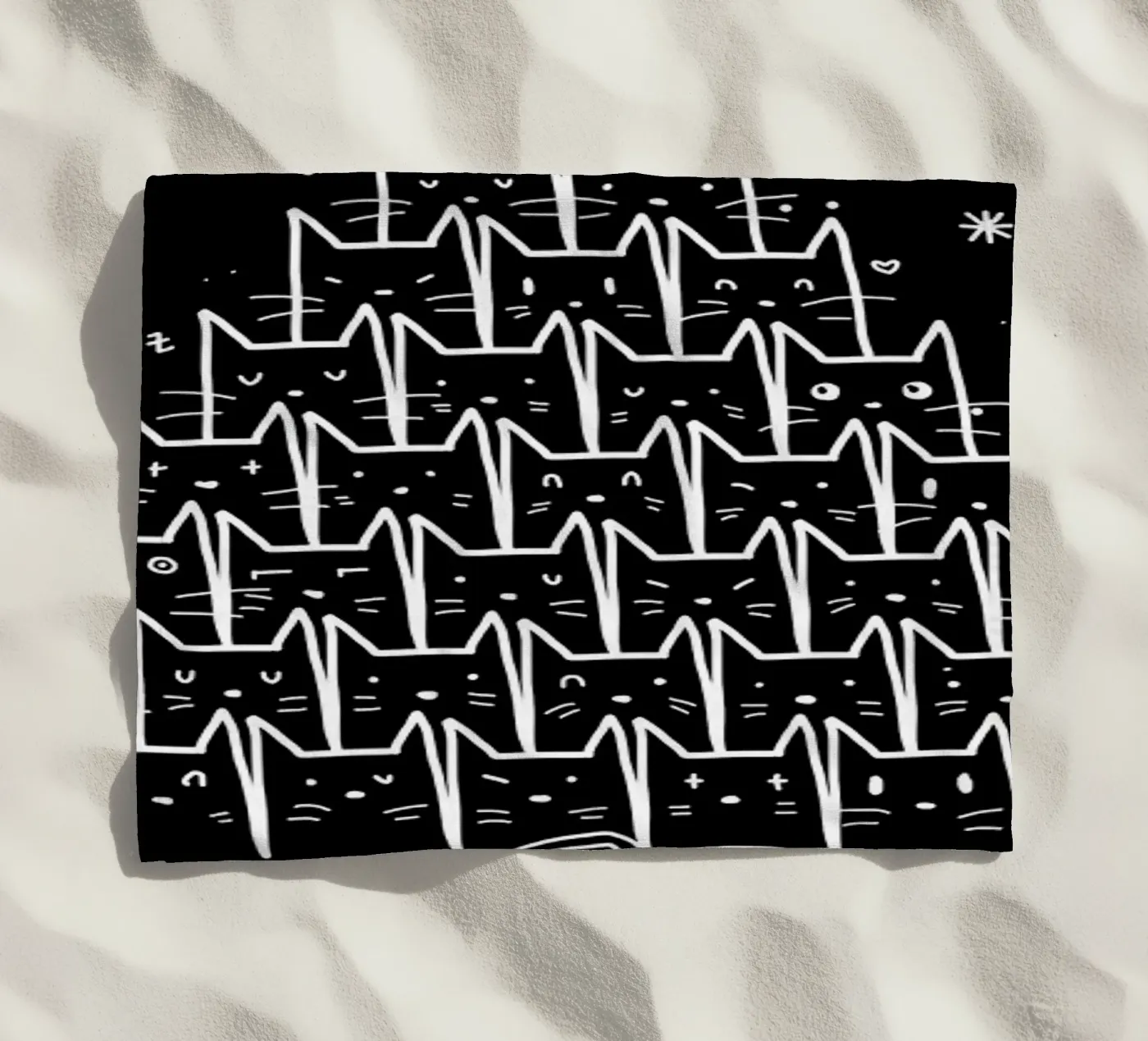 Catmas beach towel by Tobe Fonseca