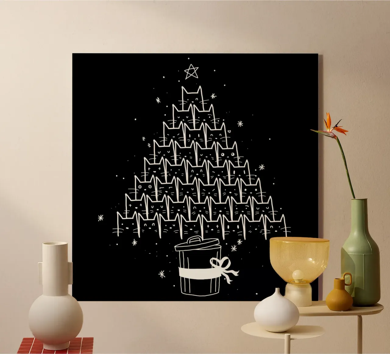 Catmas plexiglass da Tobe Fonseca