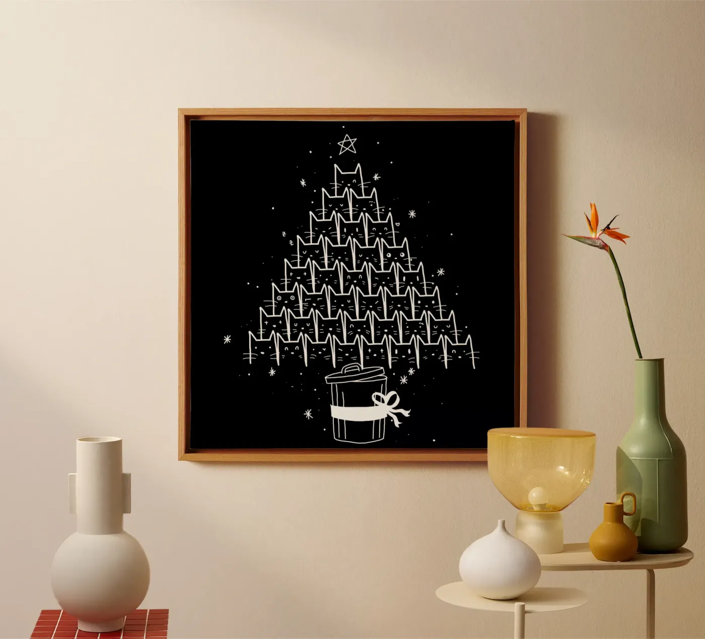 Catmas canvas by Tobe Fonseca