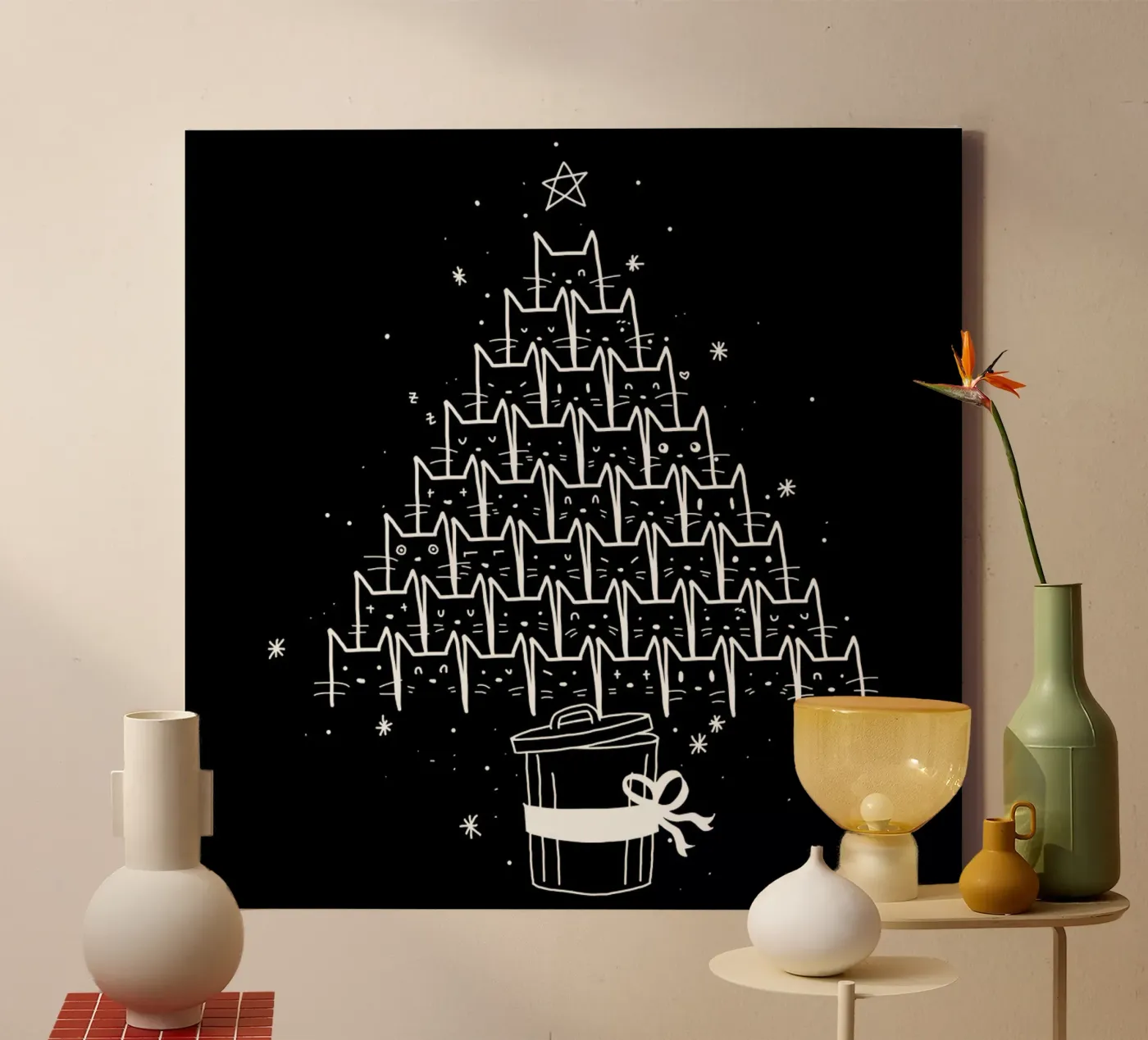 Catmas canvas by Tobe Fonseca