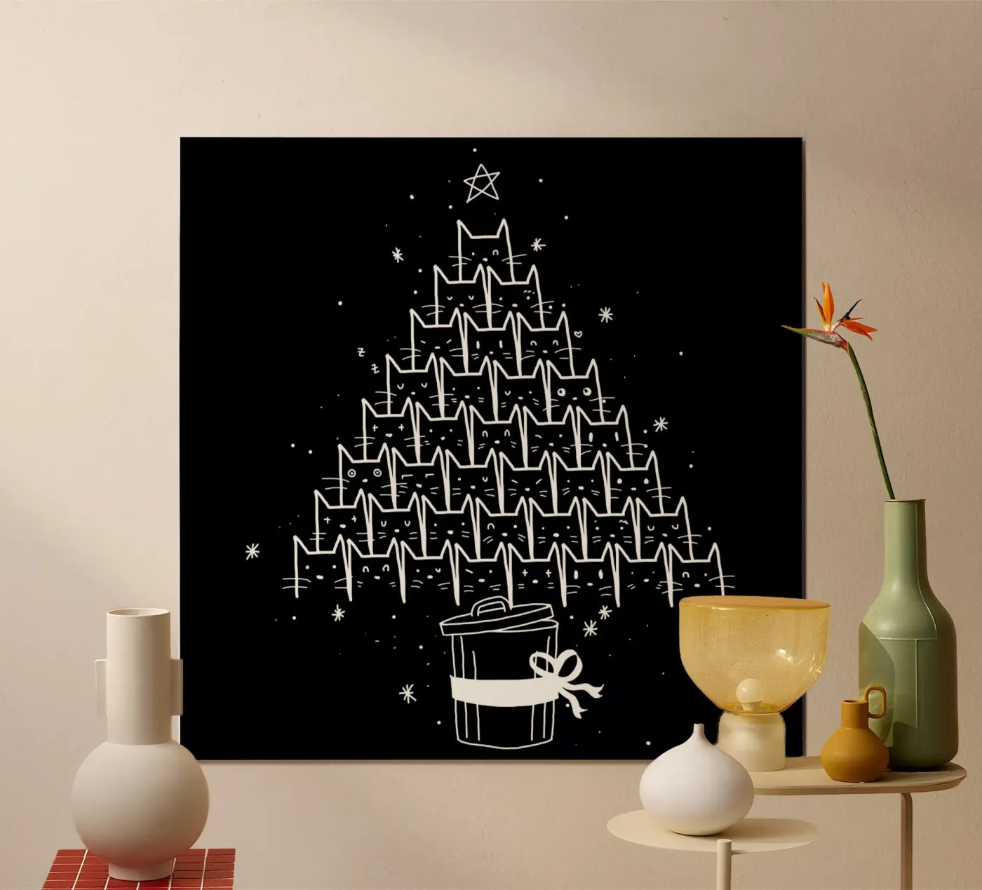 Catmas poster van Tobe Fonseca