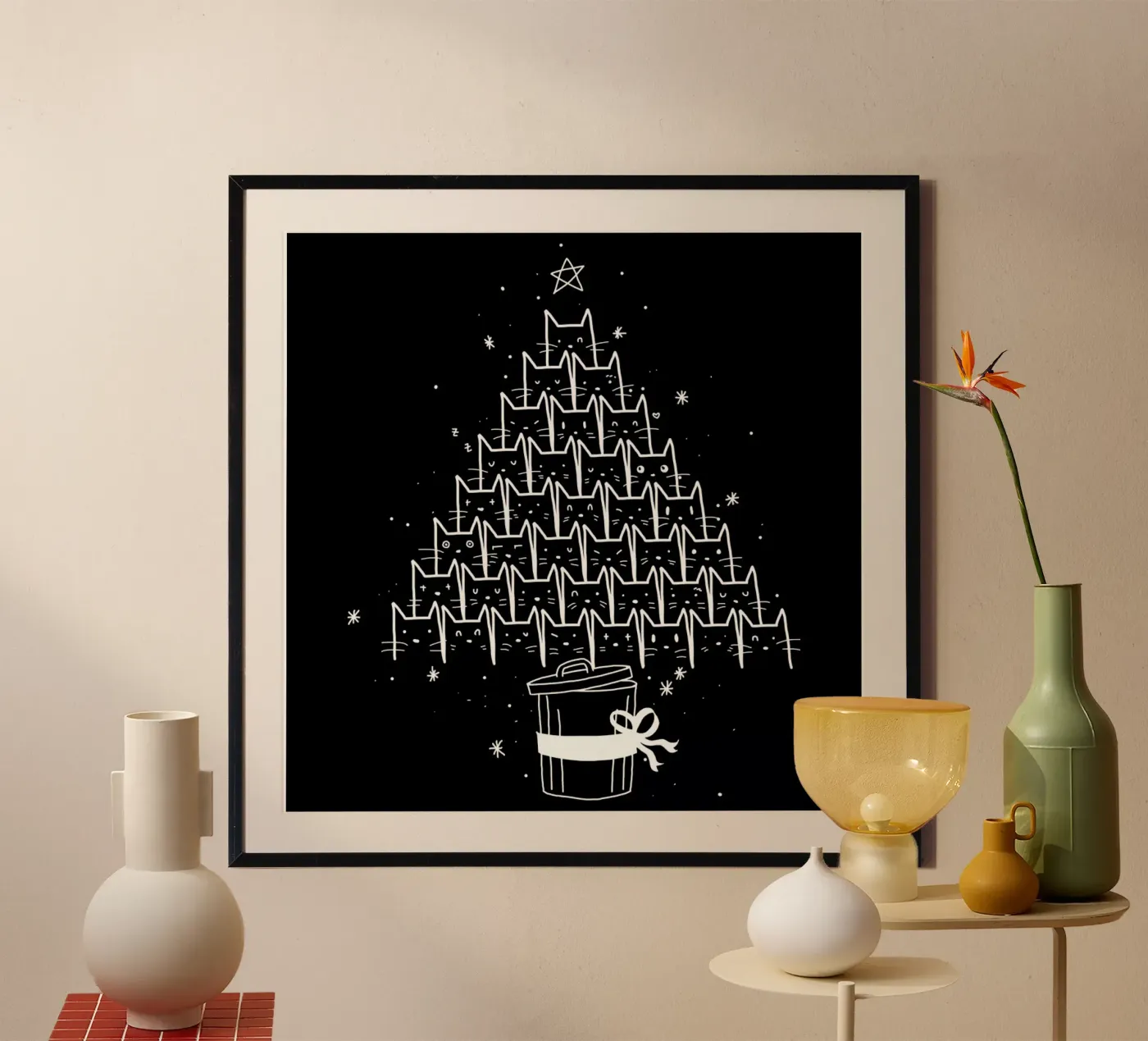 Catmas poster van Tobe Fonseca