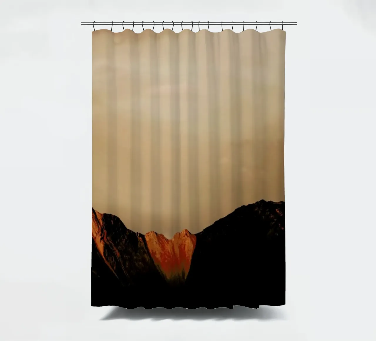 Mountain Heart shower curtain by METROPOLIS