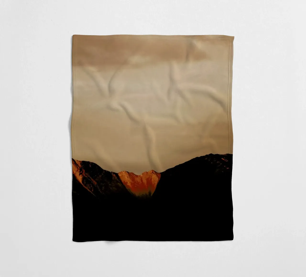 Mountain Heart fleece blanket by METROPOLIS