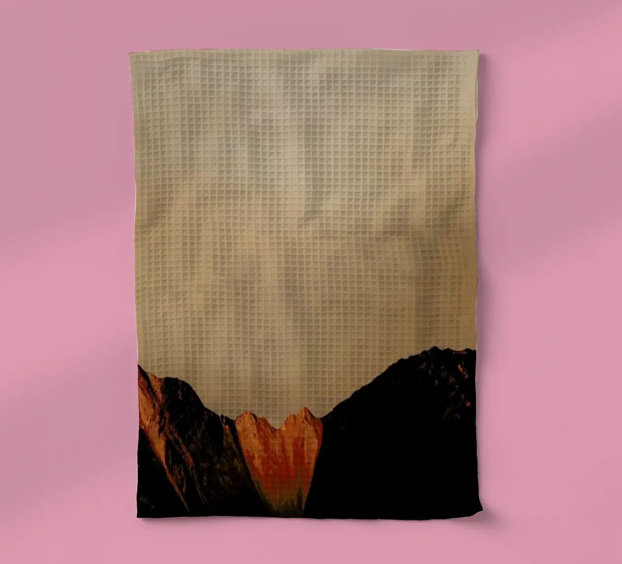 Mountain Heart tea towel by METROPOLIS