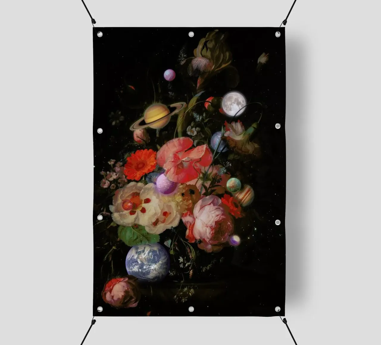 Bouquet Of Planets telo in pvc da Jonas Loose