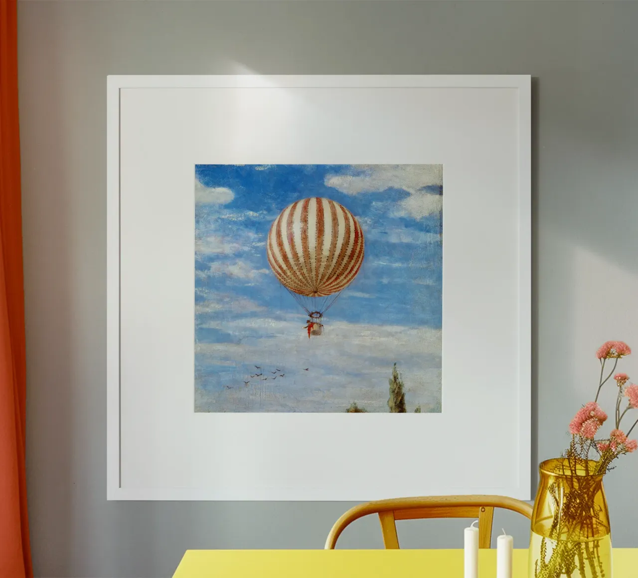 Paul Szinyei-Merse - Il palloncino poster con telaio in legno da ARTOTHEK