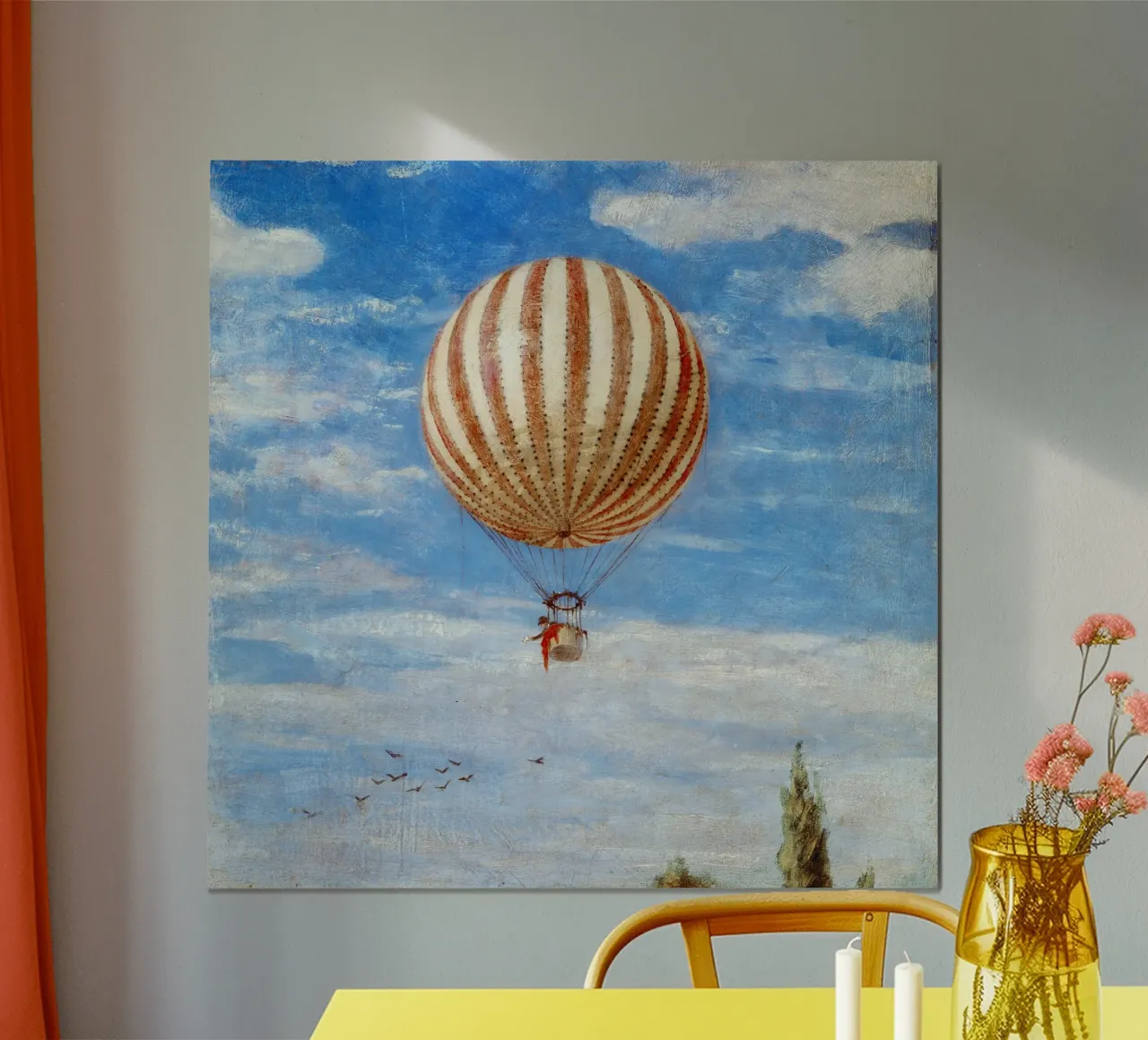 Paul Szinyei-Merse - Il palloncino poster con telaio in legno da ARTOTHEK
