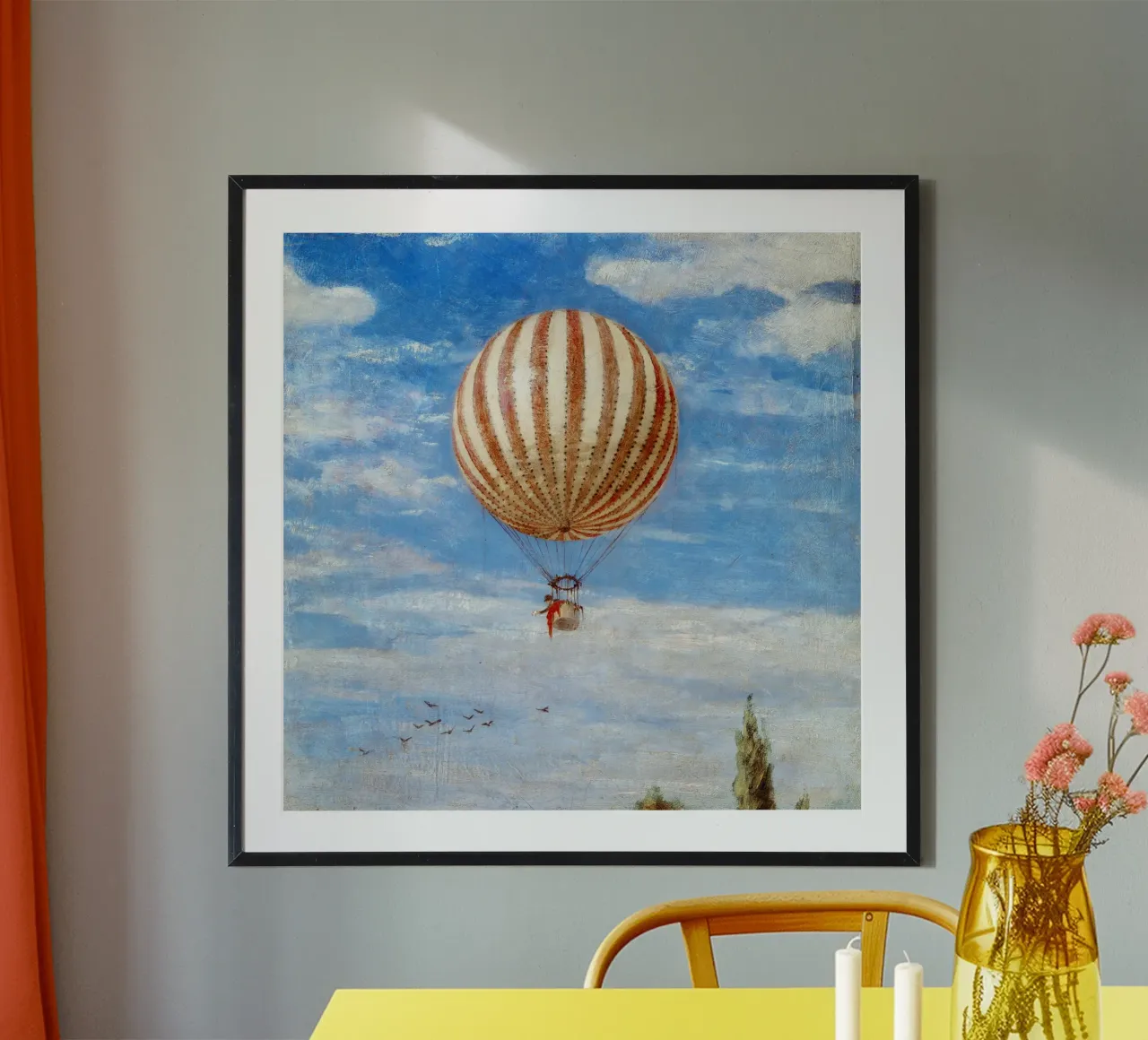 Paul Szinyei-Merse - Il palloncino poster con telaio in legno da ARTOTHEK
