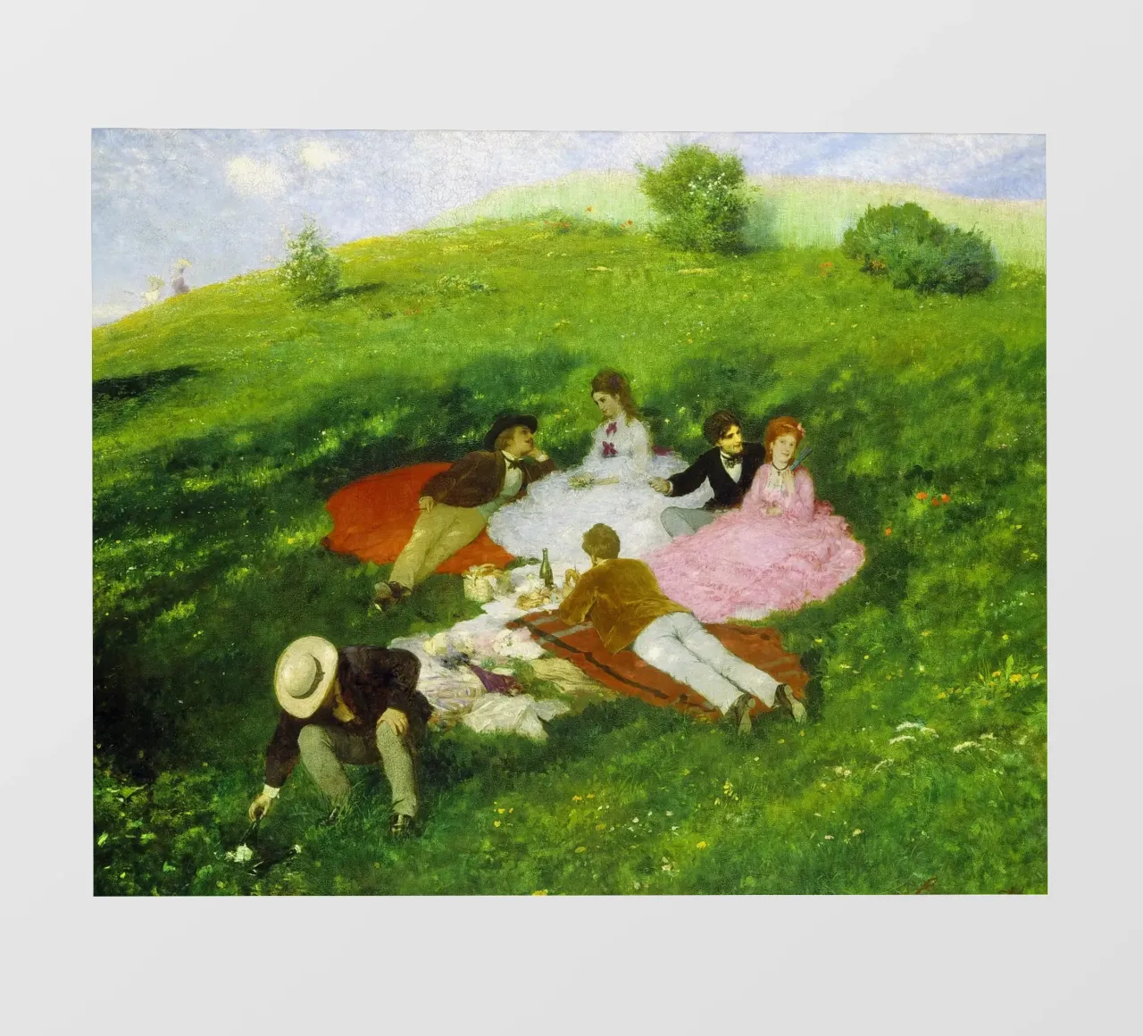 Paul Szinyei-Merse - Il picnic pellicola backlit da ARTOTHEK