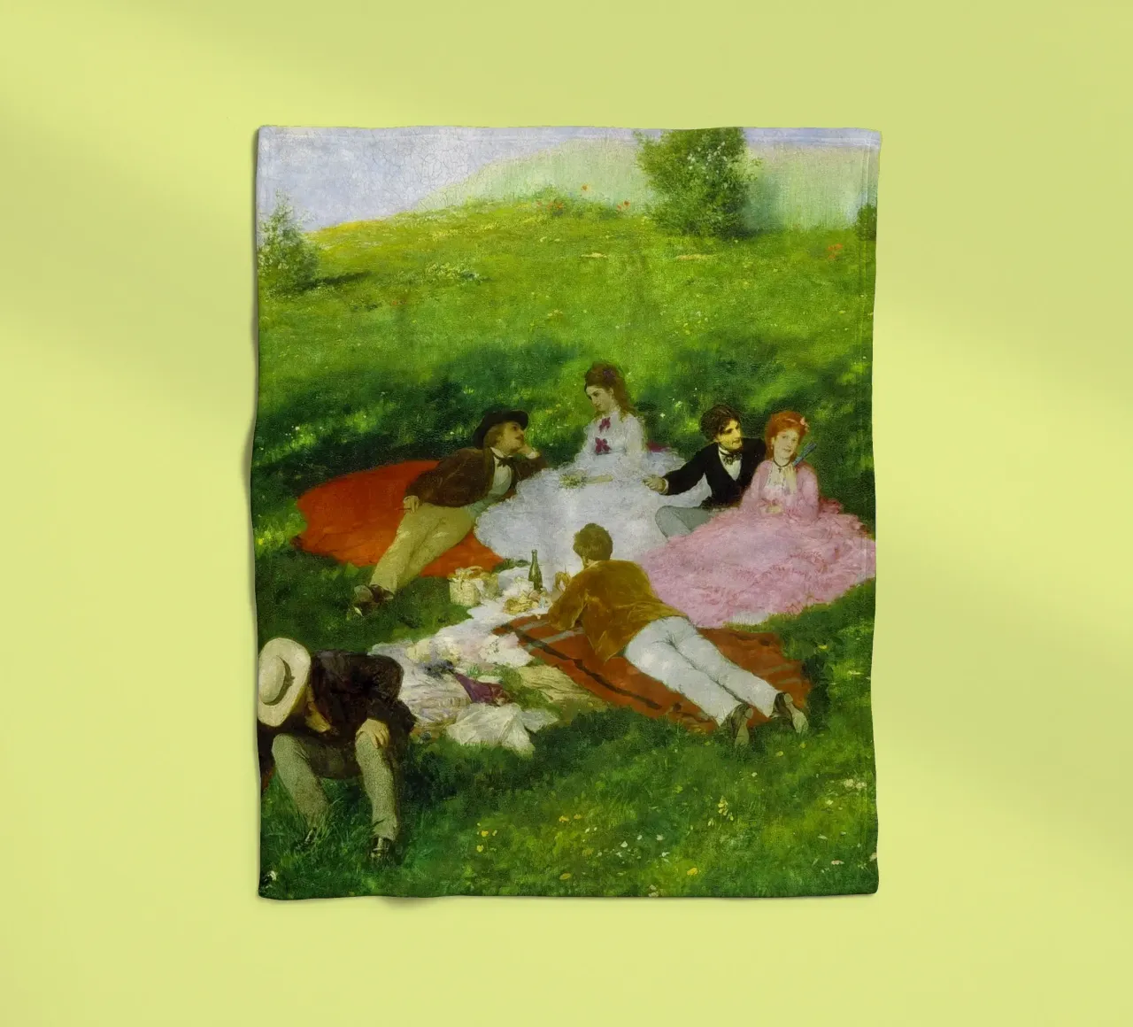Paul Szinyei-Merse - Il picnic coperta in pile da ARTOTHEK