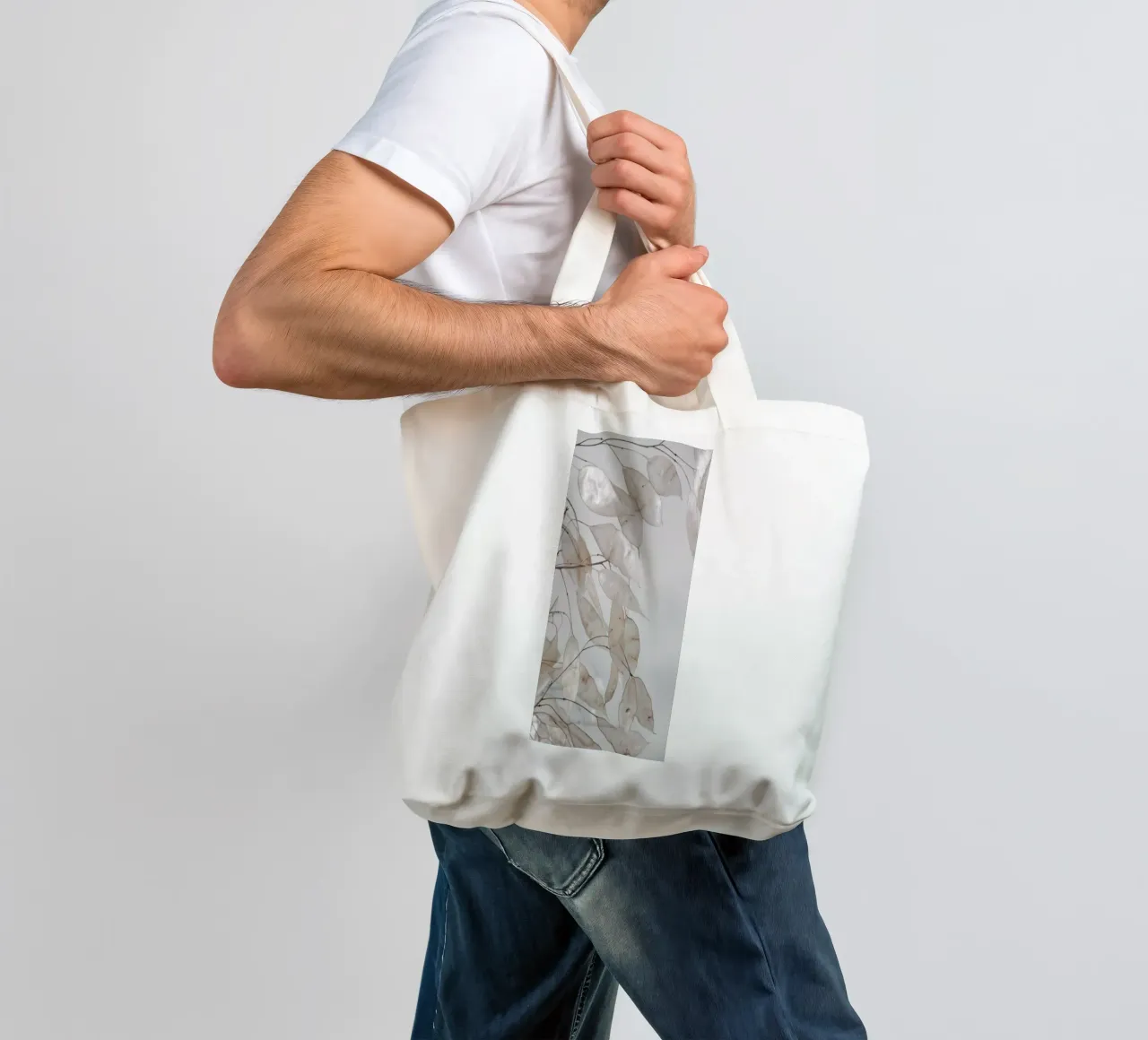 Abstract Branches Collected in the Forest borsa in juta da Studio Nahili