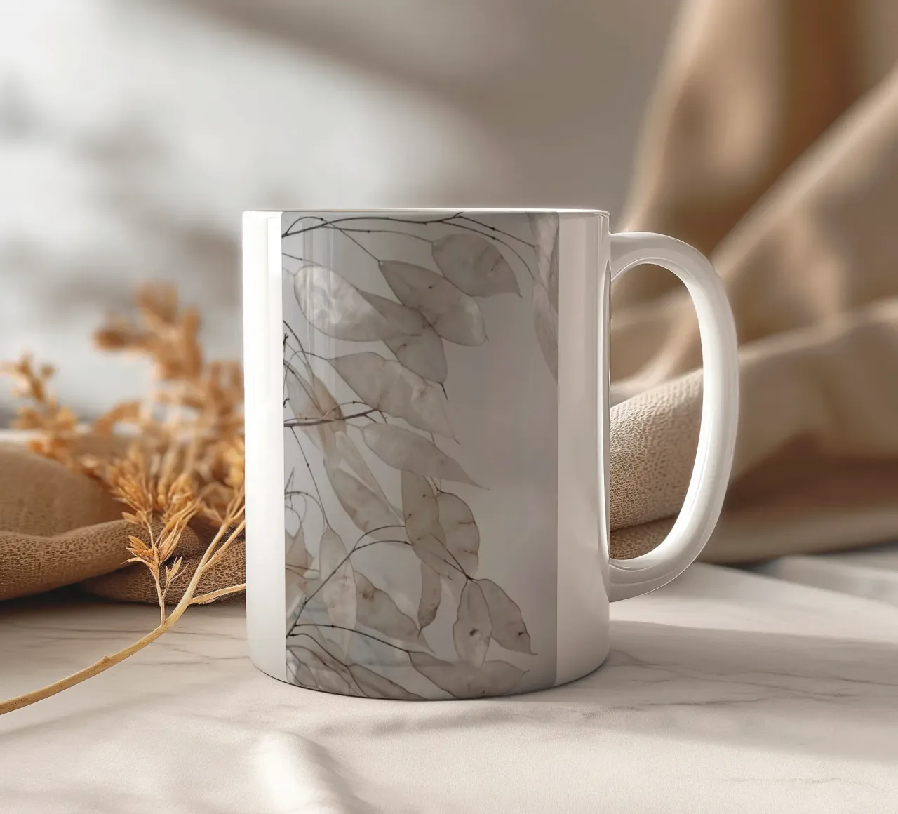 Abstract Branches Collected in the Forest mug en céramique de Studio Nahili