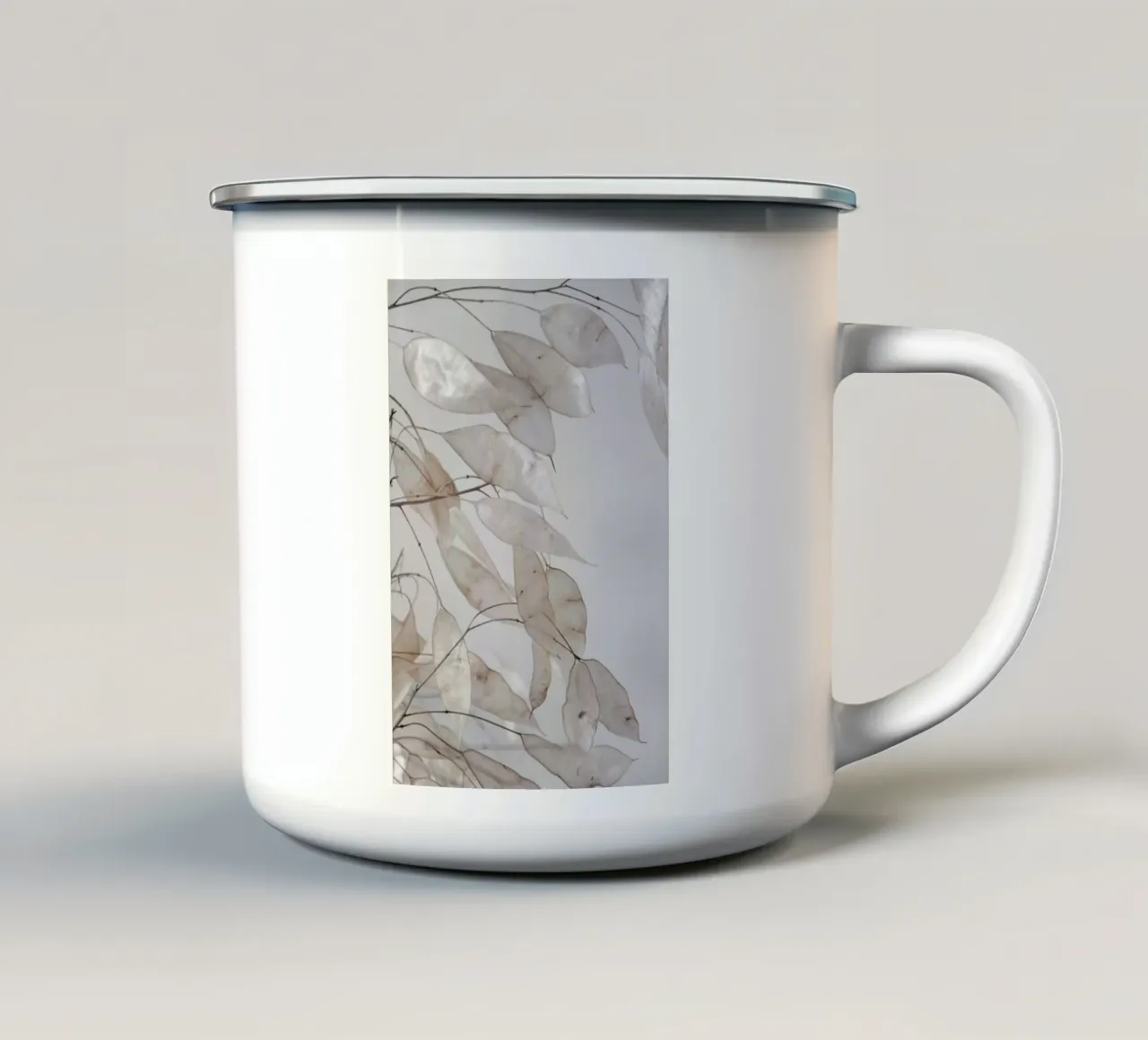 Abstract Branches Collected in the Forest Emaille Tasse von Studio Nahili