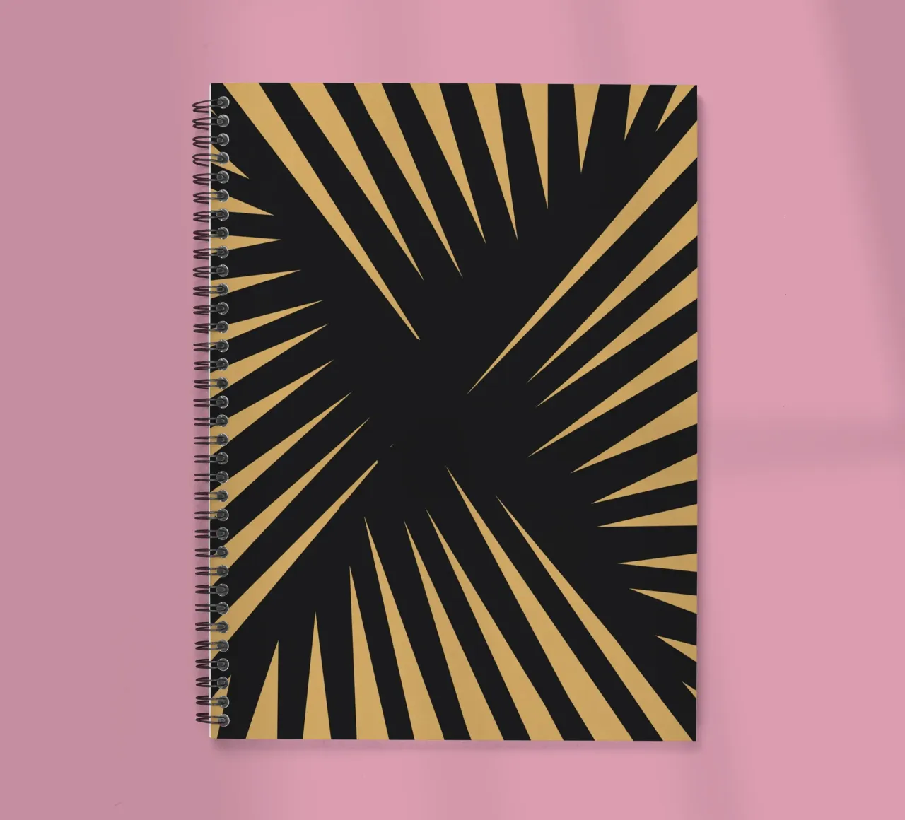 Palm leaf pattern 02 spiral notebook by Little Dean