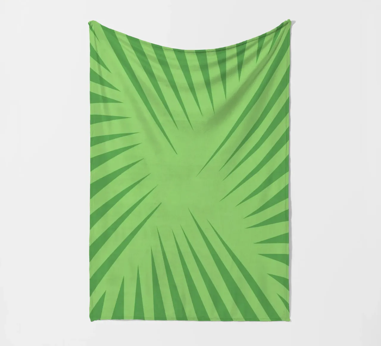 Palm leaf pattern Fleecedecke von Little Dean