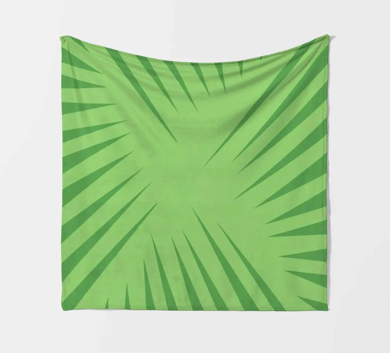 Palm leaf pattern Fleecedecke von Little Dean