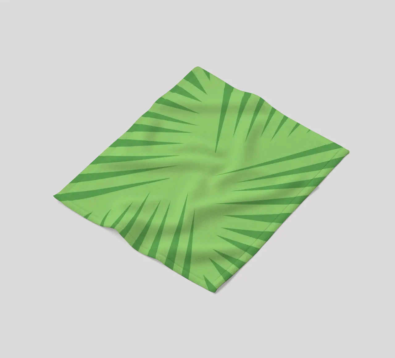 Palm leaf pattern Fleecedecke von Little Dean