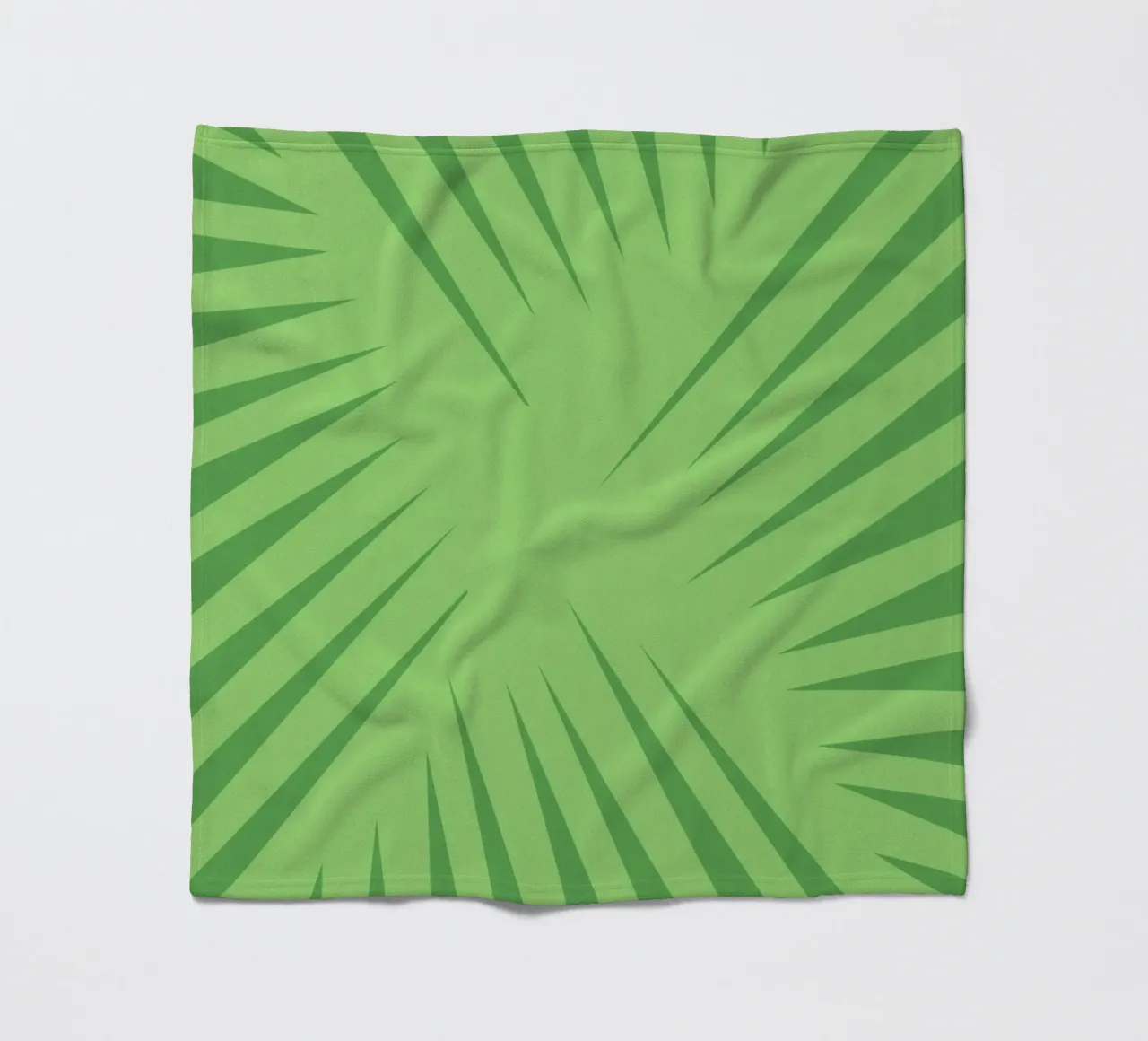 Palm leaf pattern Fleecedecke von Little Dean