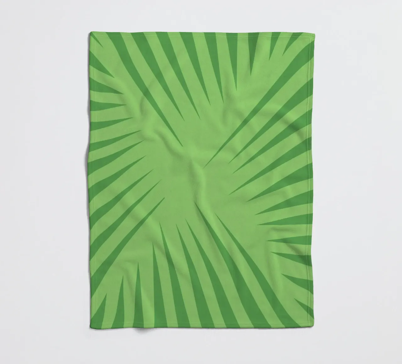 Palm leaf pattern Fleecedecke von Little Dean