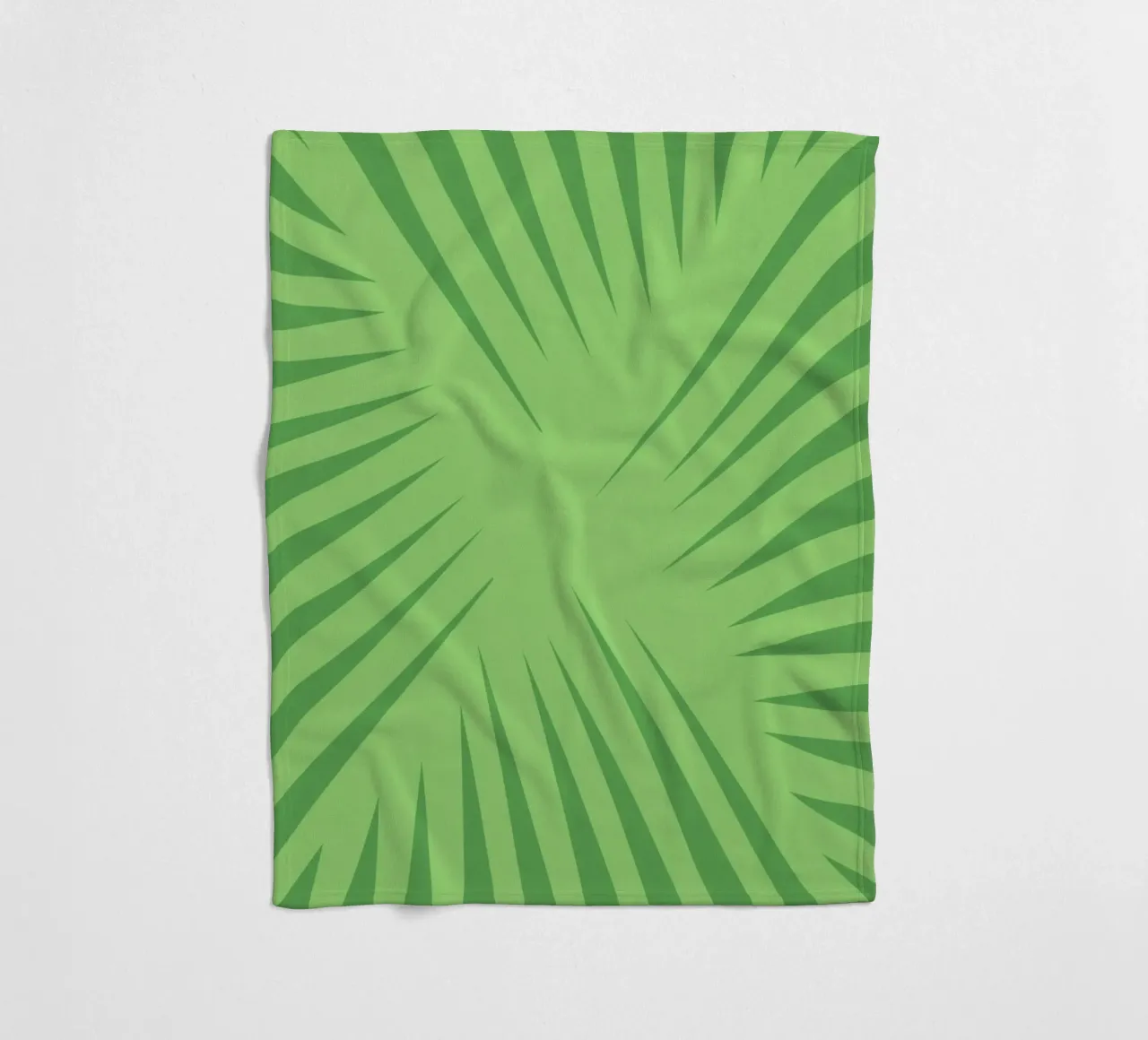 Palm leaf pattern Fleecedecke von Little Dean
