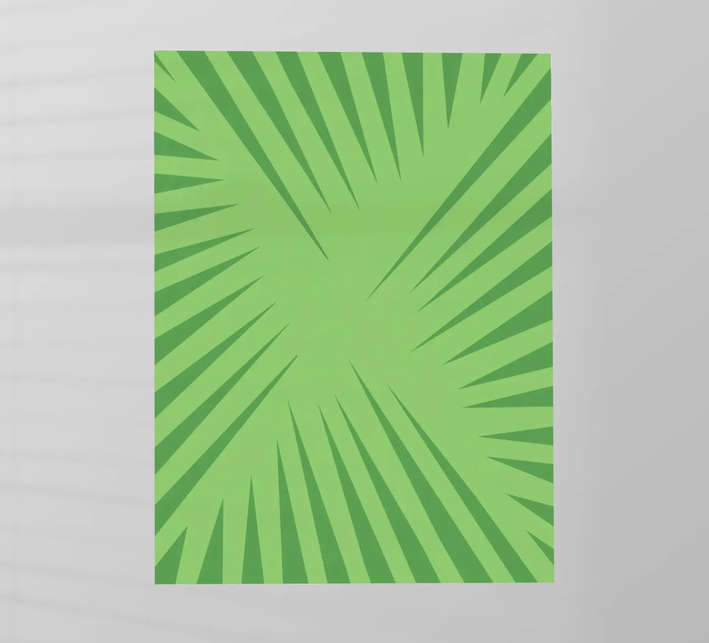 Palm leaf pattern backlit film by Little Dean