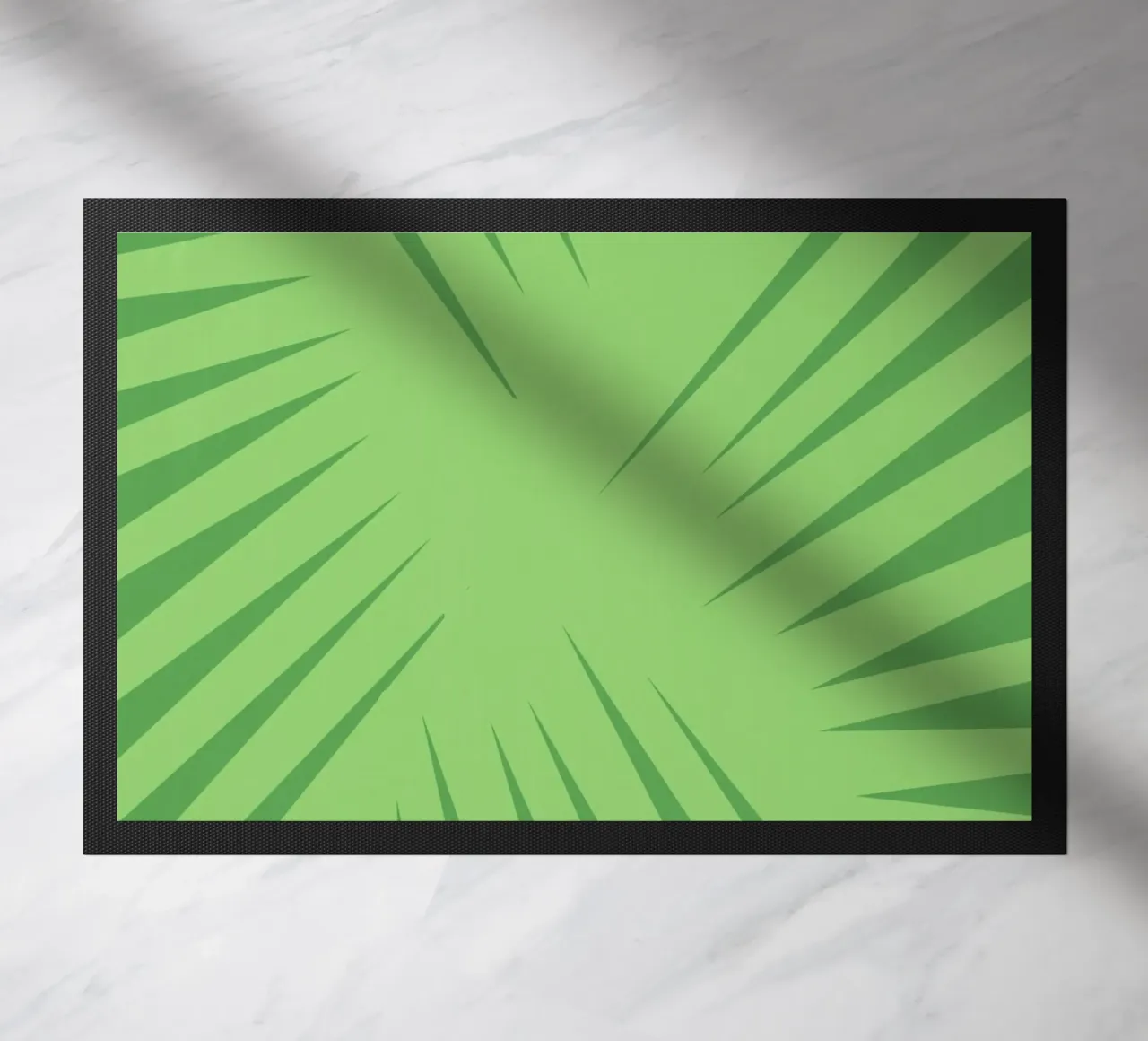 Palm leaf pattern doormat by Little Dean