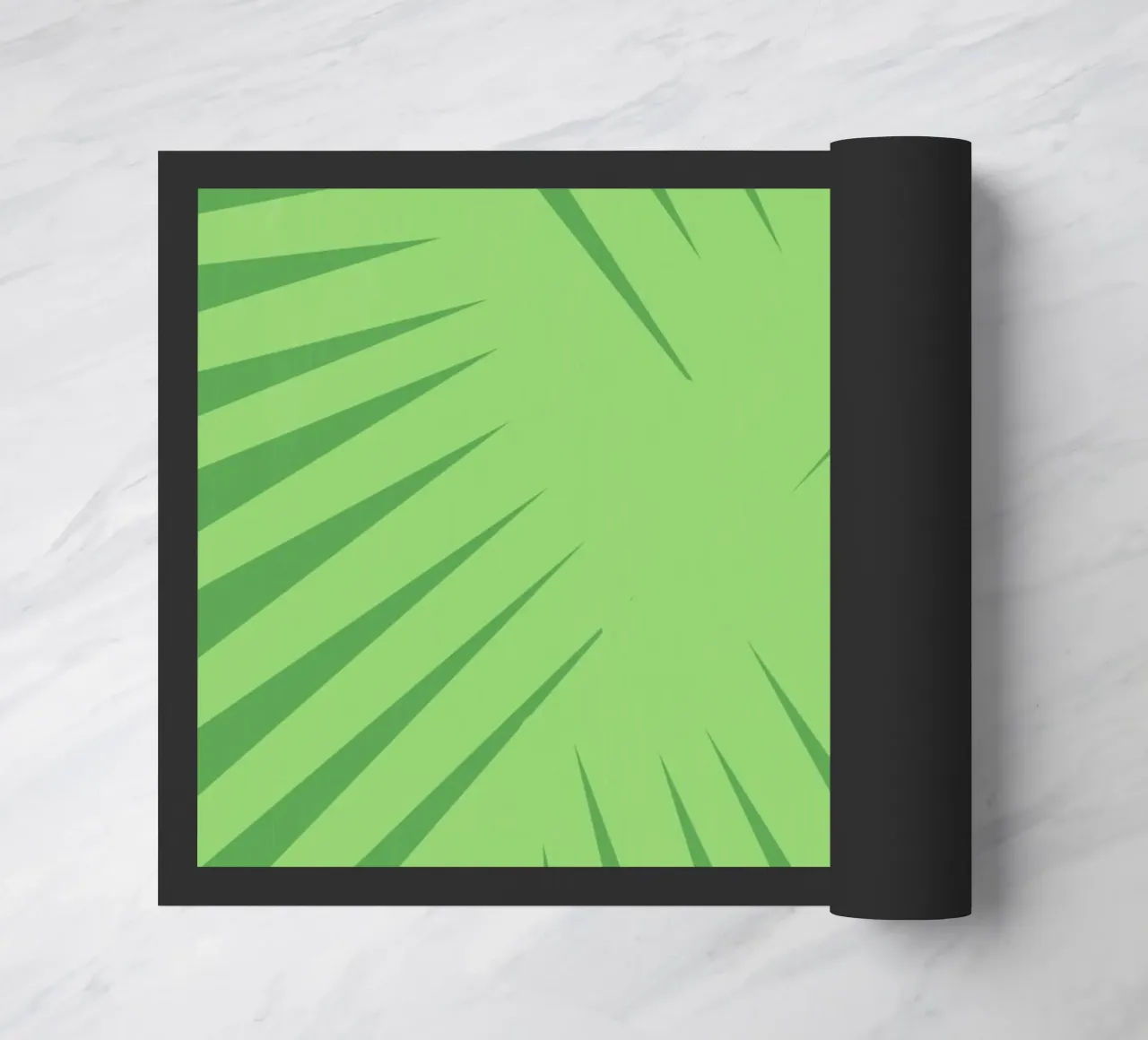 Palm leaf pattern doormat by Little Dean