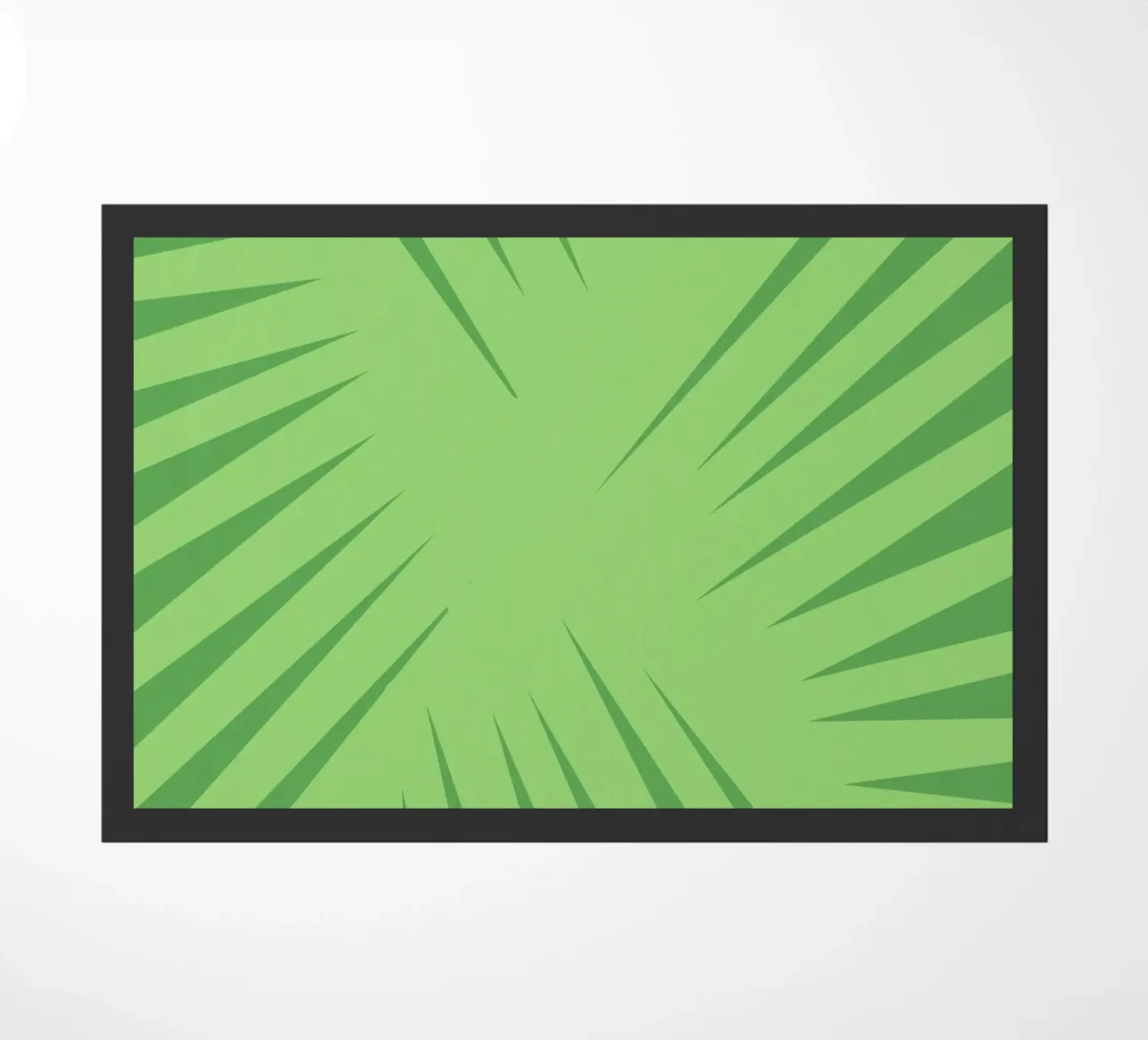 Palm leaf pattern doormat by Little Dean