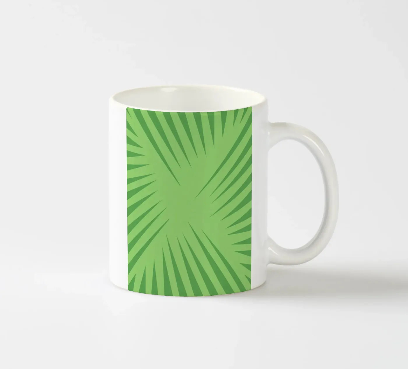 Motif de feuilles de palmier mug en céramique de Little Dean