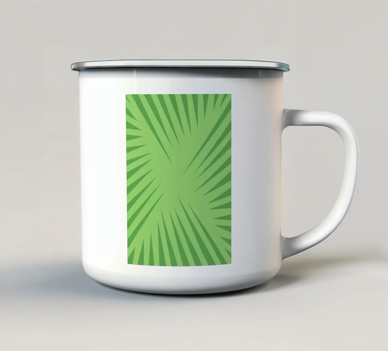 Motivo a foglie di palma tazza in smalto da Little Dean