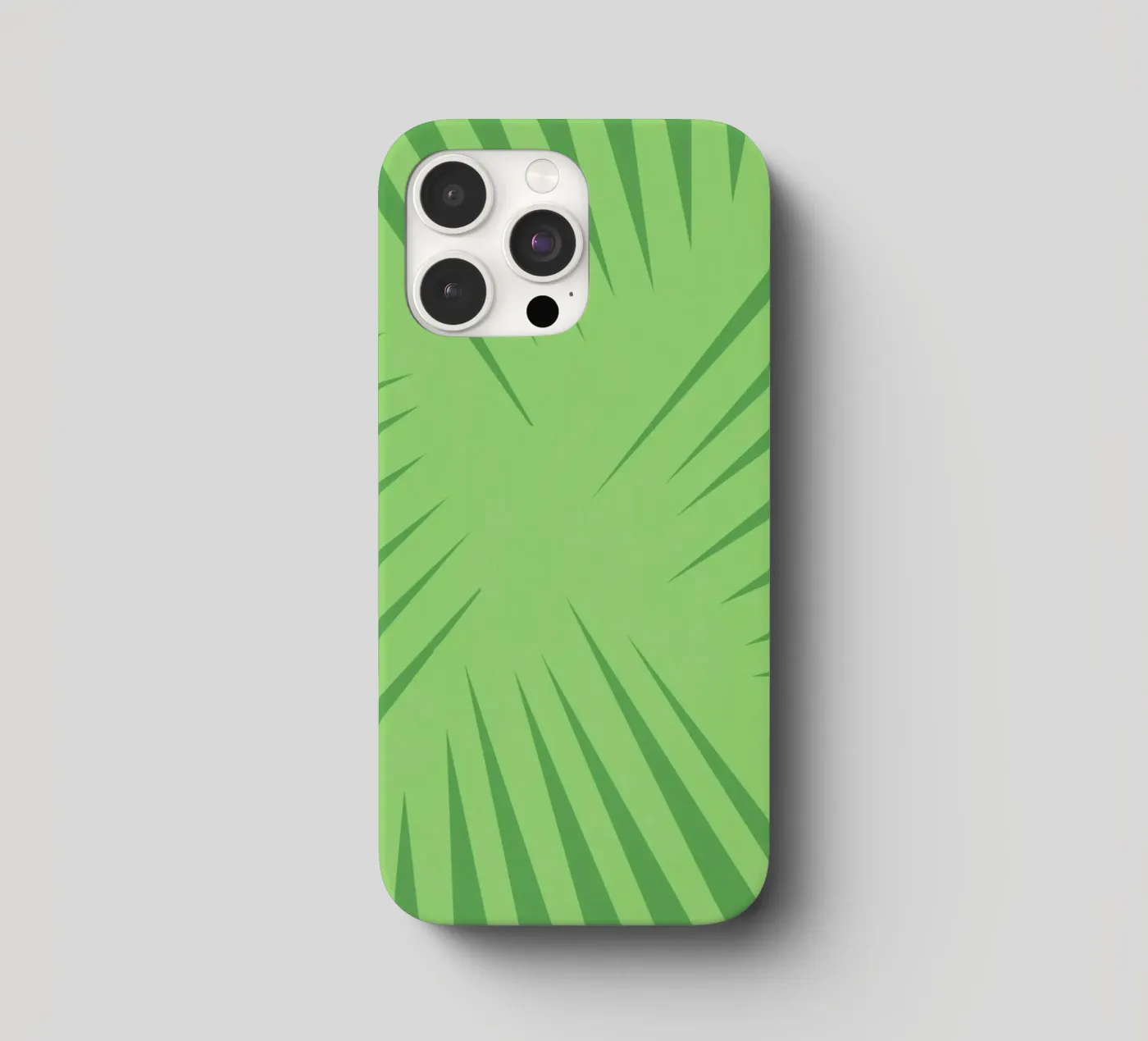 Palm leaf pattern iphone case by Little Dean