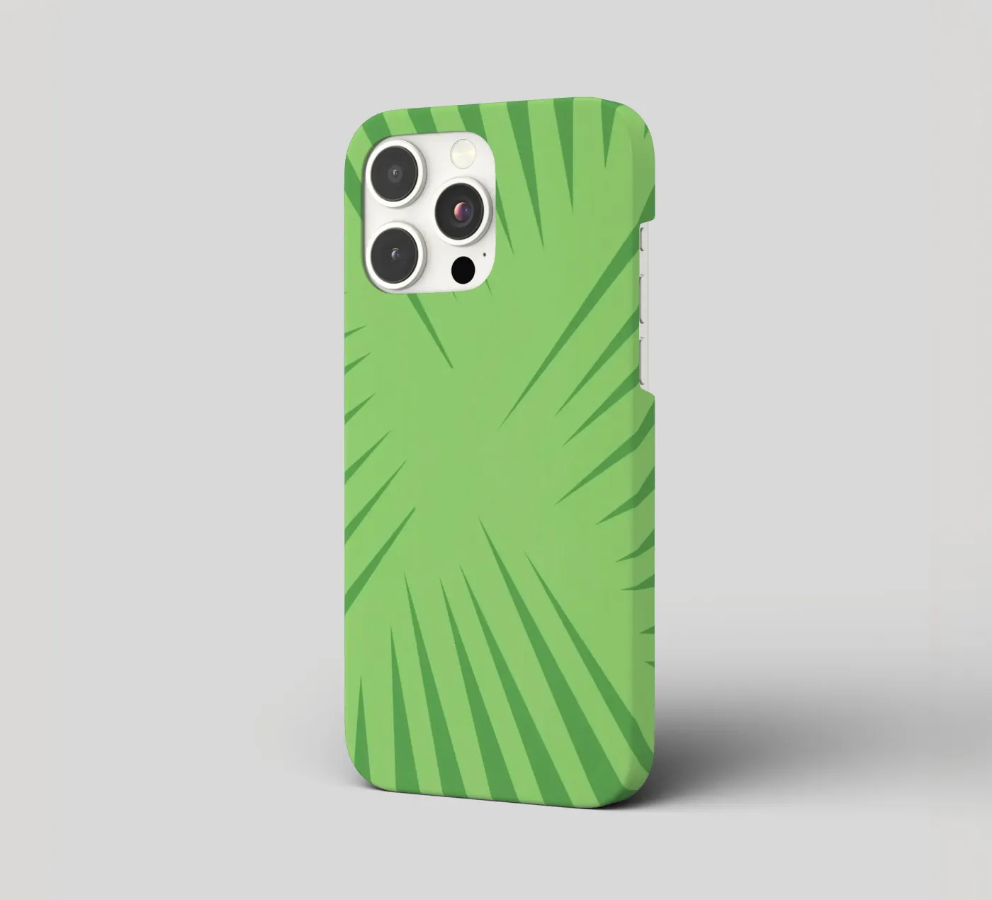 Palm leaf pattern iphone case by Little Dean