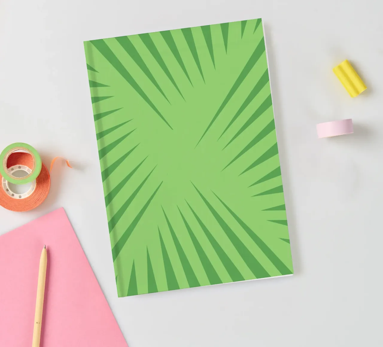 Palm leaf pattern notebook by Little Dean