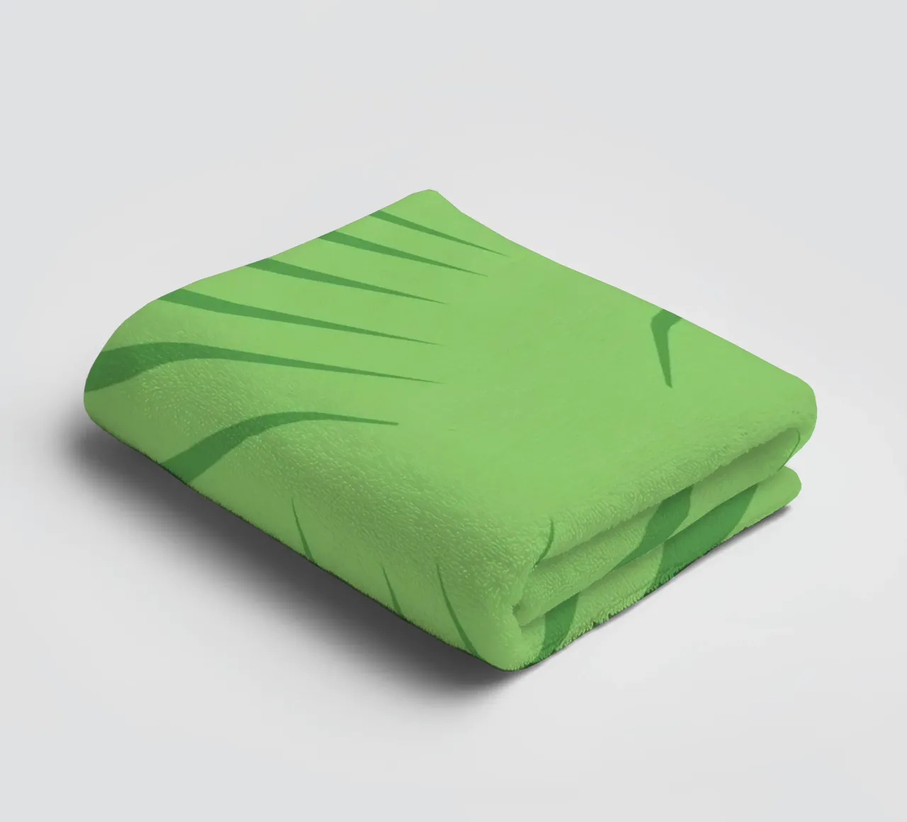 Palm leaf pattern towel by Little Dean