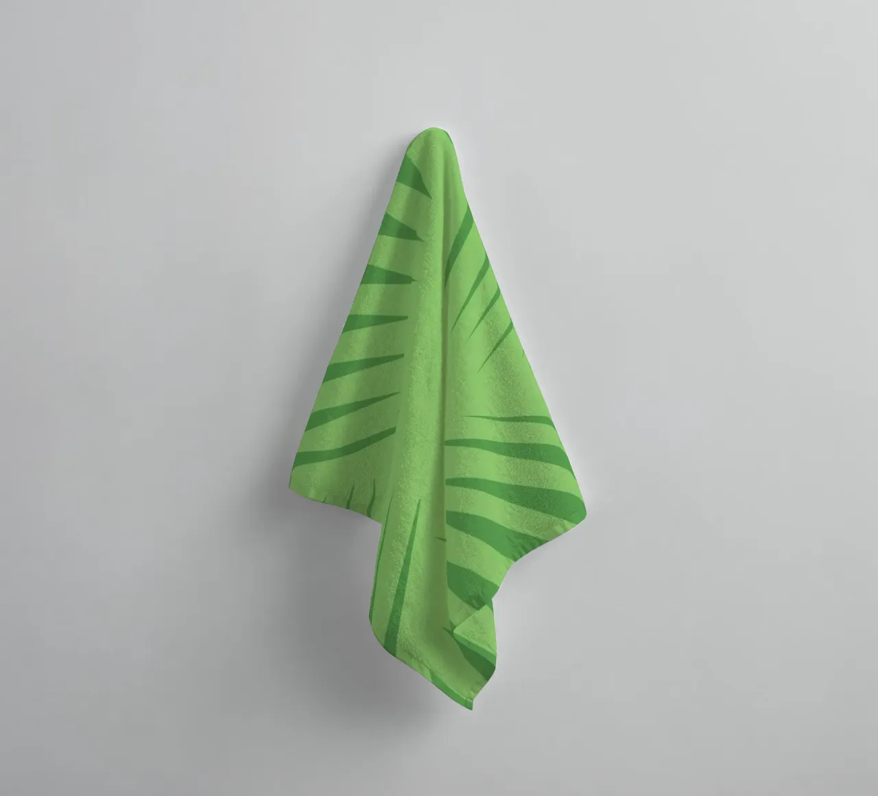 Palm leaf pattern towel by Little Dean