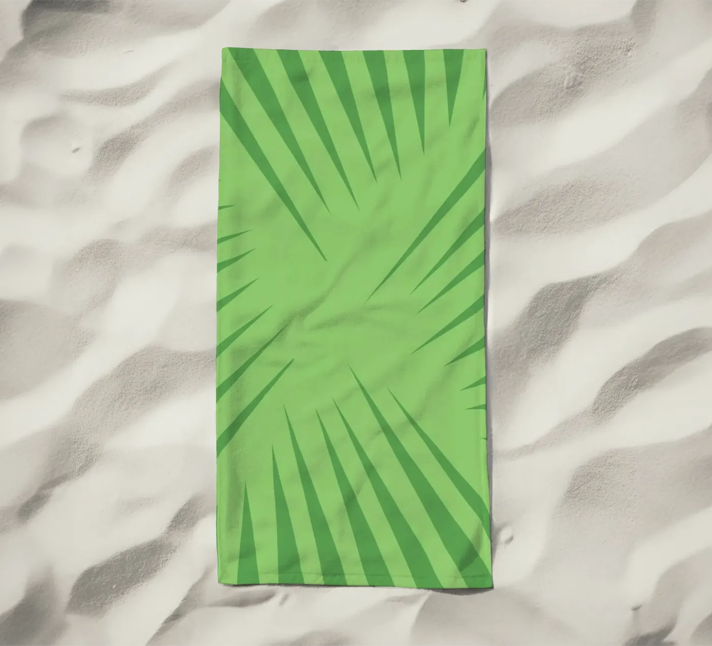 Palm leaf pattern strandhanddoek van Little Dean