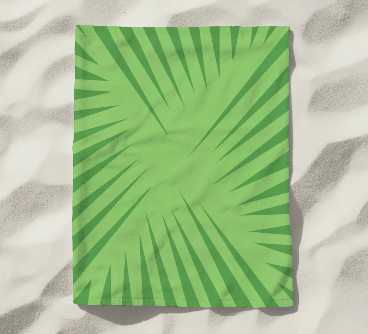 Palm leaf pattern strandhanddoek van Little Dean