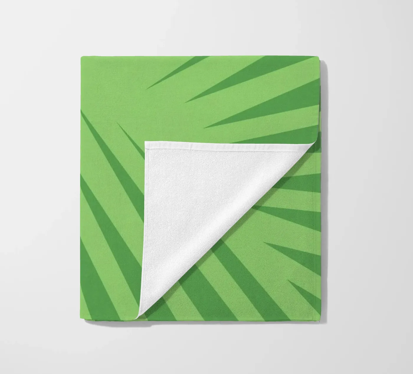 Palm leaf pattern strandhanddoek van Little Dean