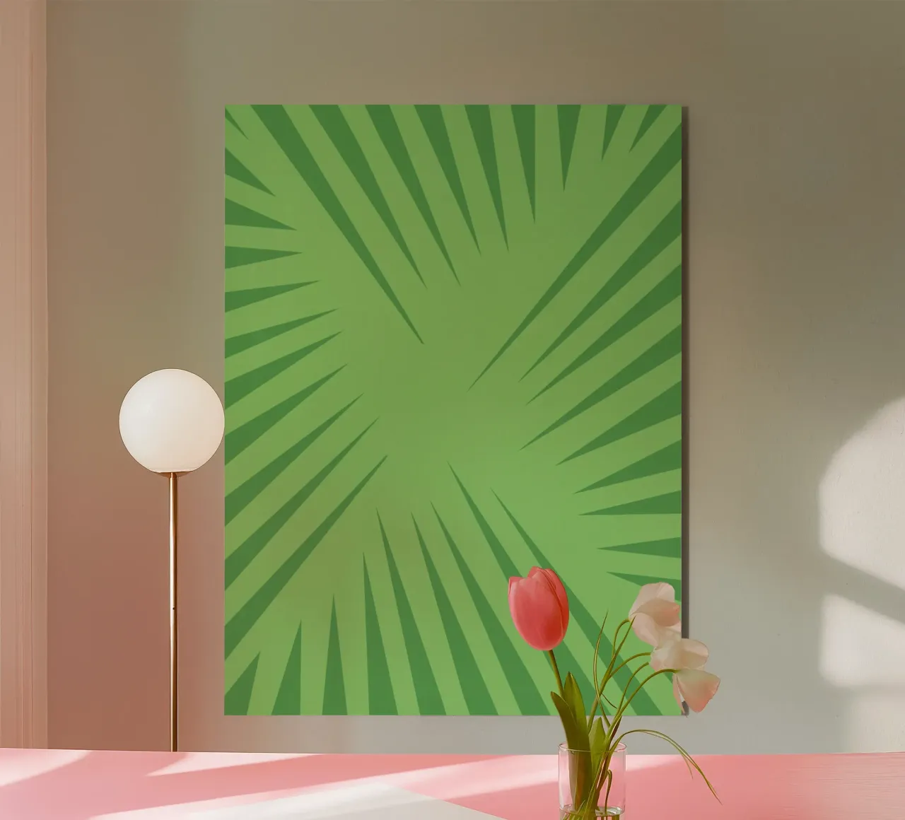 Palm leaf pattern forex plate by Little Dean