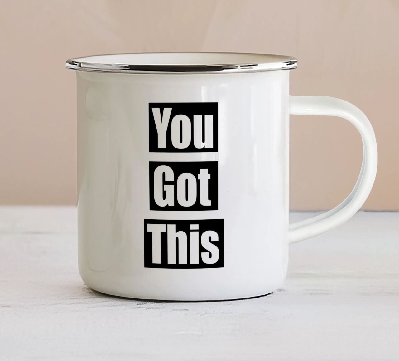 You Got This tazza in smalto da Kt10 Designs