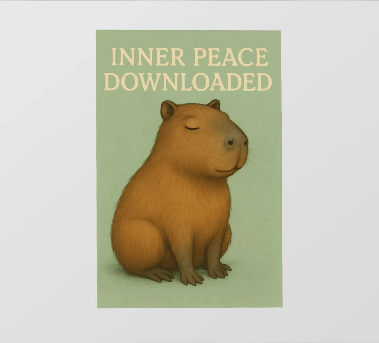 Funny Capybara Meme pvc cover by Funny Humor Art