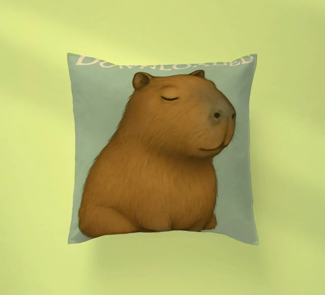 Meme divertente sui capibara cuscino da Funny Humor Art