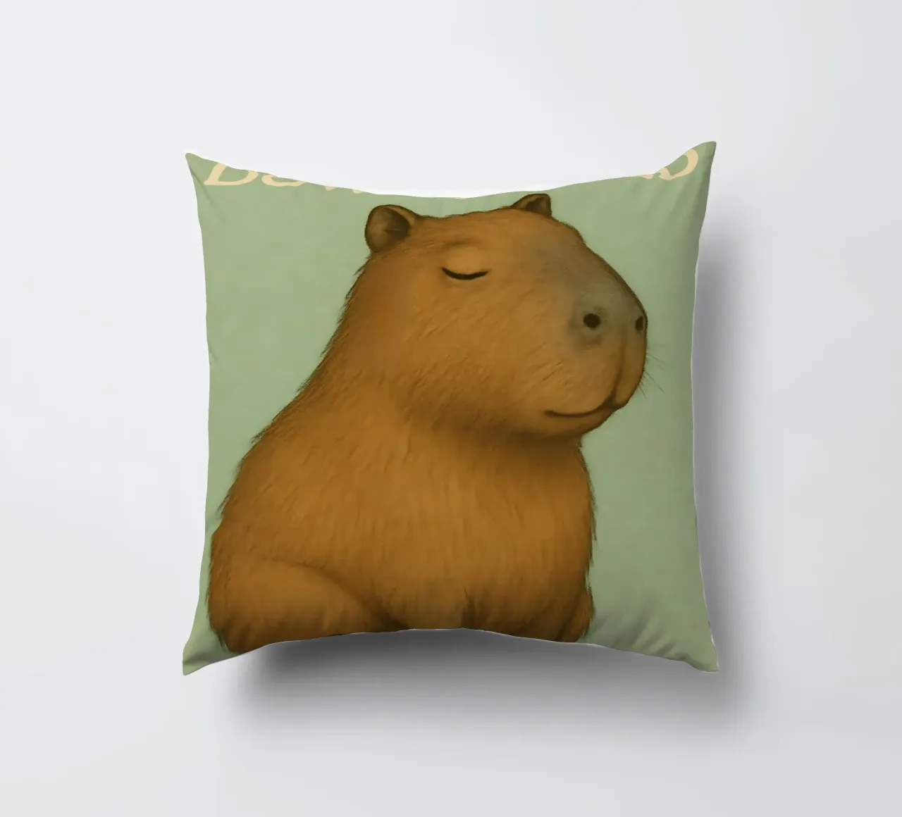 Meme divertente sui capibara cuscino da Funny Humor Art