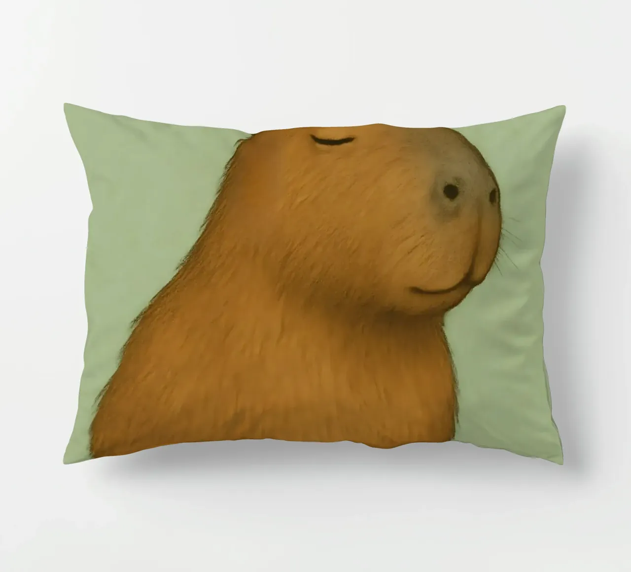 Meme divertente sui capibara cuscino da Funny Humor Art